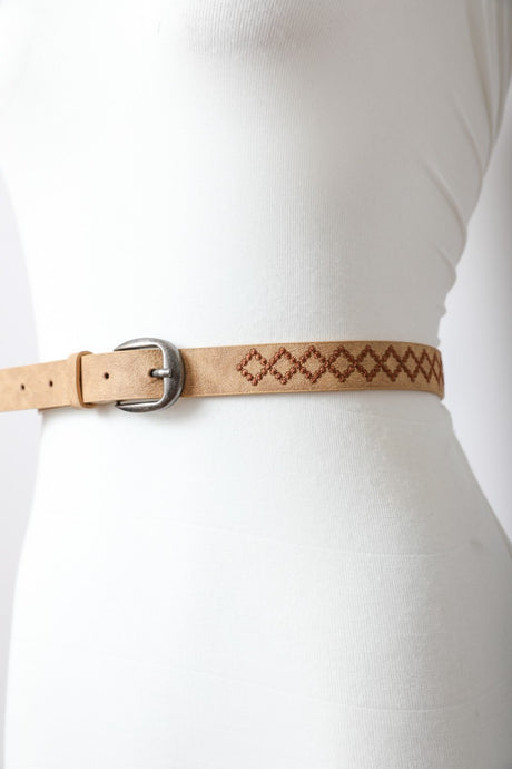 Skinny Punched Out Fashion Belt 1645
