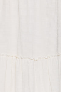 Smocked Ivory Skirt 0496