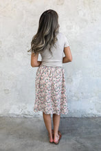 Midi Slip Skirt in Dusty Pink