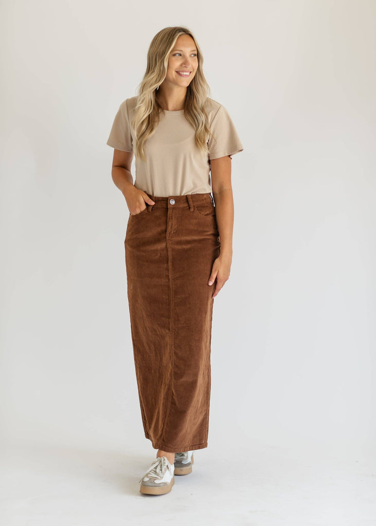 Stella Corduroy Maxi Skirt – Skirtz & Co