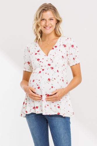 Floral Maternity/Nursing Top 2426