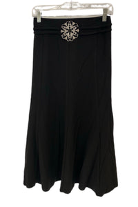Midi Skirt Style 4021 with belt in Black or Burgundy