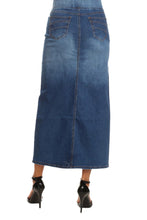 Long Denim Skirt Style 87241 Indigo Wash