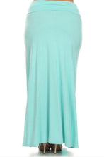 Plus Maxi Skirt in Aqua Style 832 - The Skirt Boutique