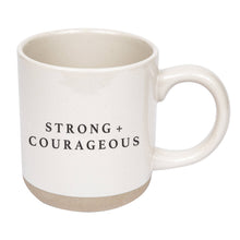 Strong & Courageous Stoneware Coffee Mug -Gifts & Home Decor - Skirtz & Co