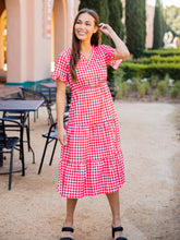 Georgie Gingham Dress in Black