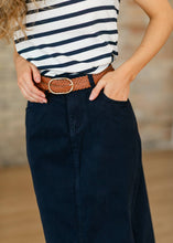 Plus Remi Navy Denim Skirt