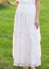 Lynn Pink Floral Maxi Skirt