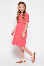 Girls Tiered Tunic Dress in Black 3606