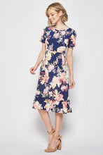 Floral Ruffle Midi Dress 3518