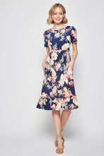 Floral Ruffle Midi Dress 3518