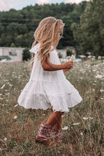 Toddlers & Girls Boho Belissima Bella Dress in Beach White or Navy Style 717