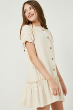 Girls Ruffle Button Down Midi Dress 2631