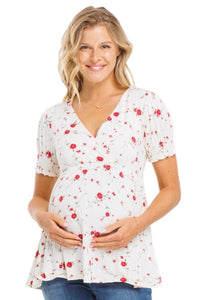 Floral Maternity/Nursing Top 2426