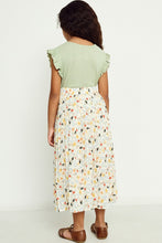 Girls Floral Pleated Midi Skirt - 2850