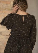 Louise Brown Floral Pleated Midi Dress