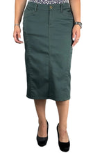 Twill Skirt Style 227/3-16D in Hunter Green