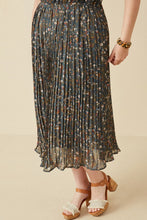 Isla Pleated Plus Floral Teal