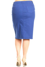 Denim Skirt Style 77546X in Classic Blue