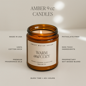 Farmhouse 9oz Soy Candle - Fall Home Decor & Gifts