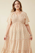 The Georgia Plus in Peach Floral