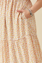 The Georgia Plus in Peach Floral