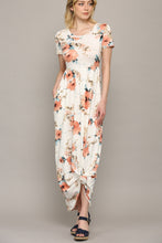 Elena Maxi Dress in White Floral