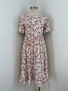 Floral Pocket Dress Style 1006