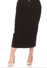 Ivy Long Skirt in Black
