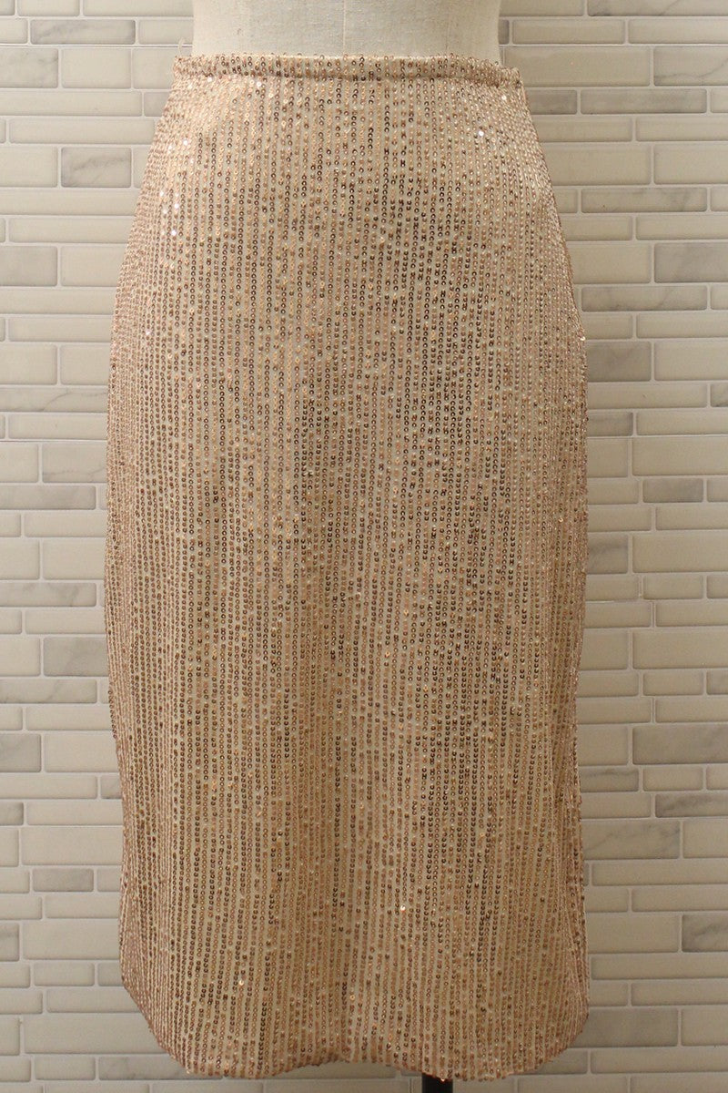 Gold Sequin Skirt 5188