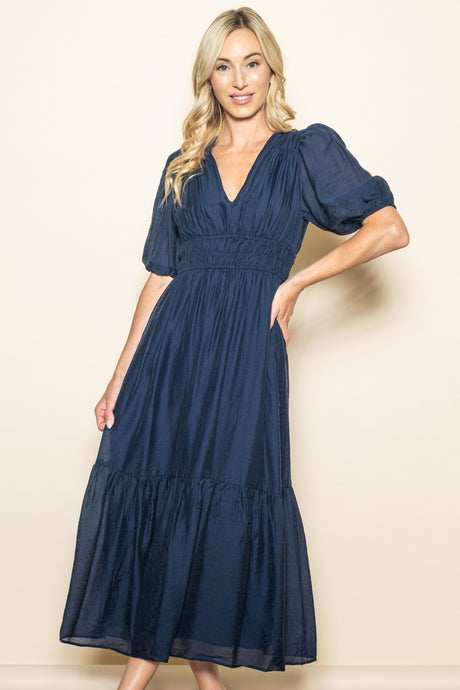 Puff Sleeve Dress 1320 in Midnight