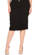 Plus Emma Skirt In Black