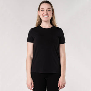 Gracie Crew Neck Tee 5694 - Black