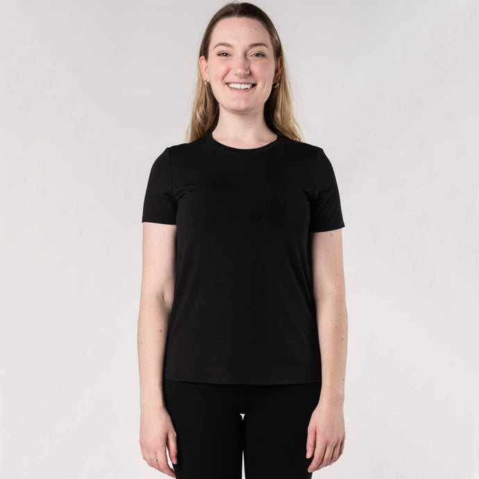Gracie Crew Neck Tee 5694 - Black