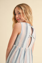The Indigo Striped Girls Dress
