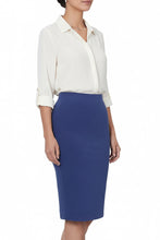 Audrey Pencil Skirt in Light Navy