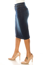 Denim Skirt in Dark Indigo 79213