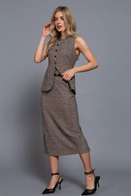 Waist Belt Column Skirt 4754