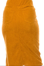 Corduroy Midi Skirt Style 79219 in Amber