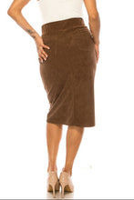Corduroy Midi Skirt Style 79219 in Pinecone