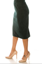 Corduroy Midi Skirt Style 79219 in Cypress