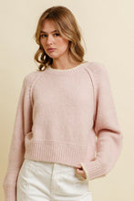 Pullover Knit Sweater 7368 in Dusty Pink