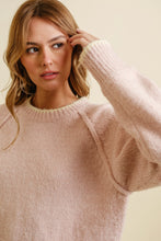 Pullover Knit Sweater 7368 in Dusty Pink