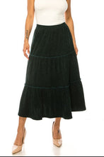 Tiered Corduroy Skirt 89395 in Cypress