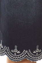 The Roselle Skirt in Dark Indigo Wash