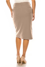 Plus Emma Skirt In Sandstone