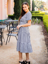 Georgie Gingham Dress in Black