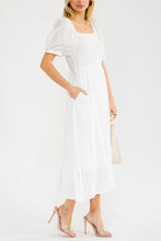 The Louisa Cotton Dress in White