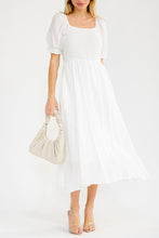 The Louisa Cotton Dress in White