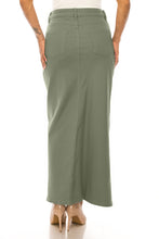 Ivy Long Skirt in Greenfinch